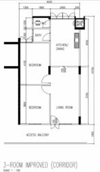 Blk 1 Hougang Avenue 3 (Hougang), HDB 3 Rooms #133265472